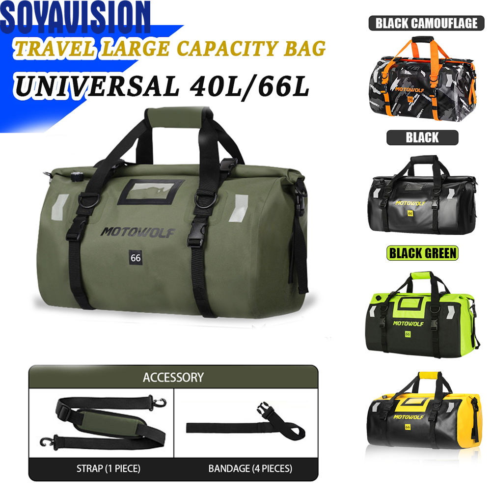 Fishing Boat Seat - Waterproof Duffel Bag 40L/66L Motorcycle Travel