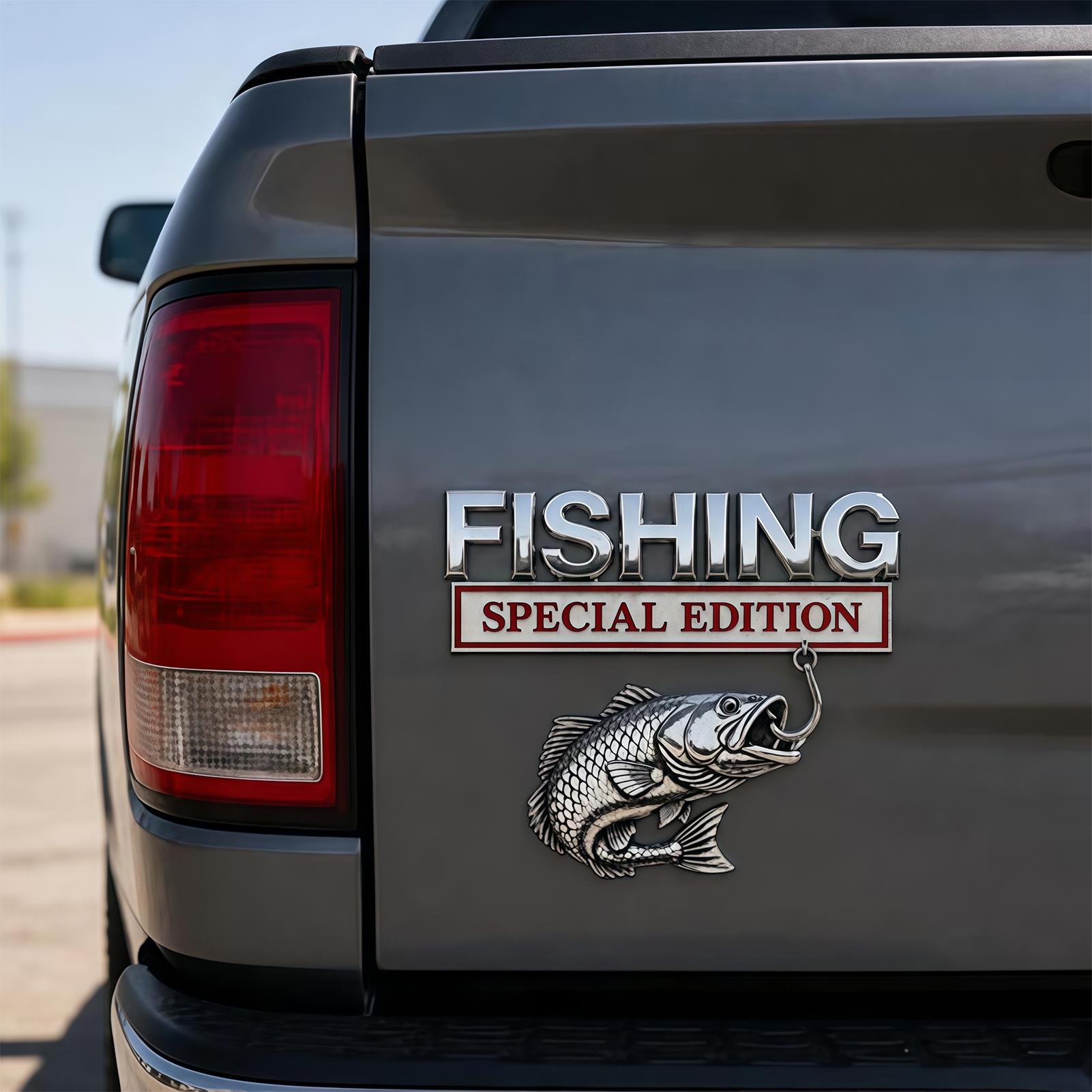 Fishing Boat Trolling Motor - Car Emblems and Badges Metal Fishing
