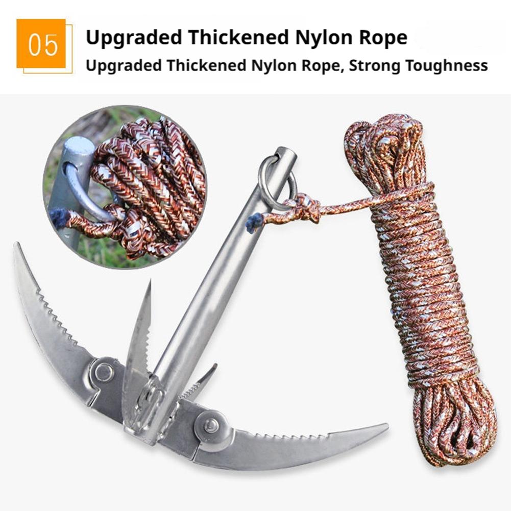 Outdoors Grappling Hook Surviv - Fishing Boat Anchor ulasan dan harga