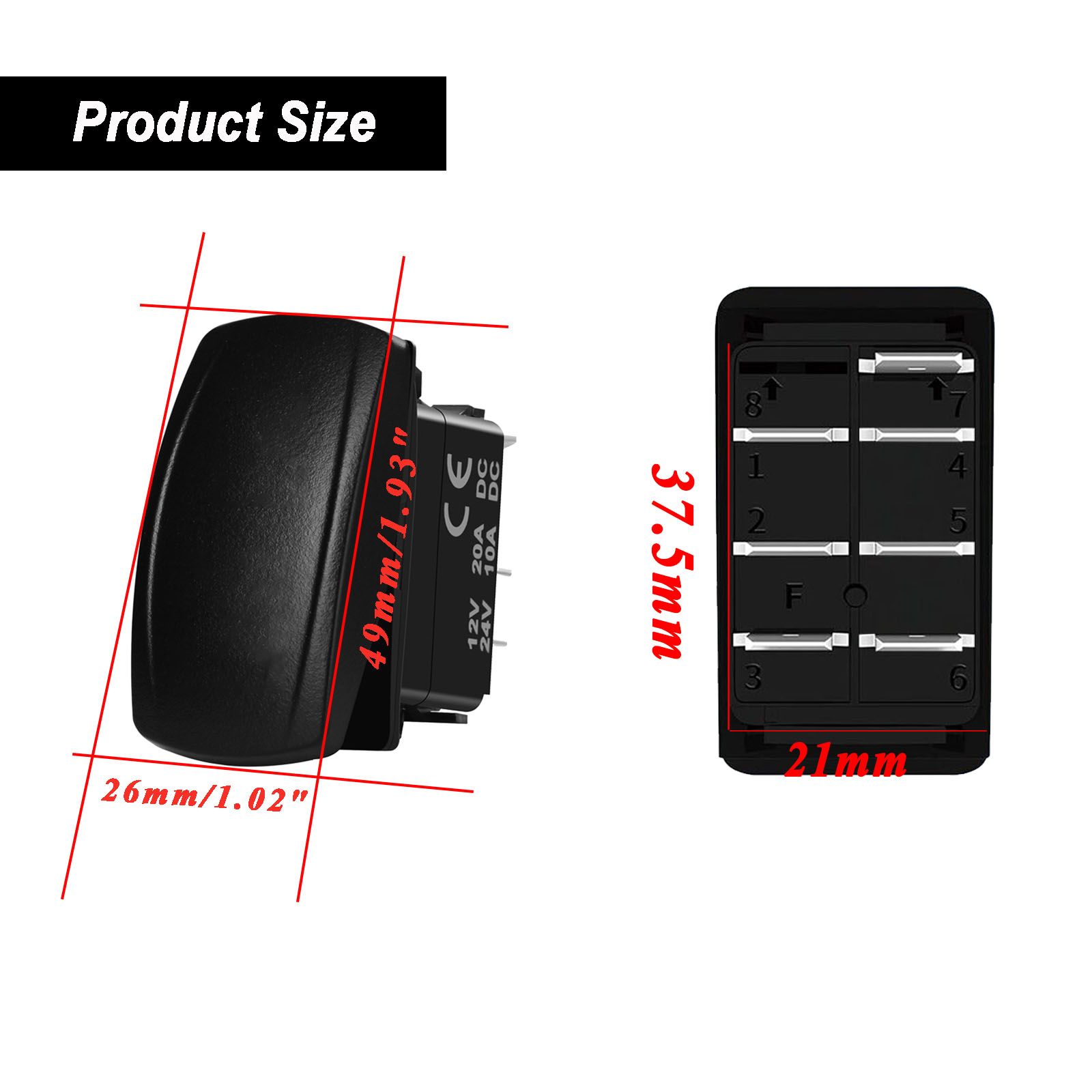 12V/24V Waterproof Backlit Mar - Fishing Boat Anchor ulasan dan harga