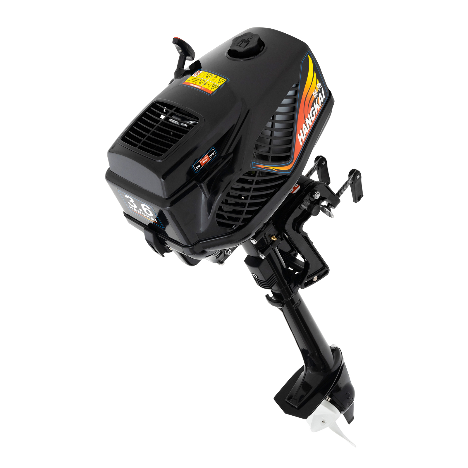 2-Stroke, 3.6 HP Outboard Moto - Fishing Boat Outboard Motor ulasan dan harga