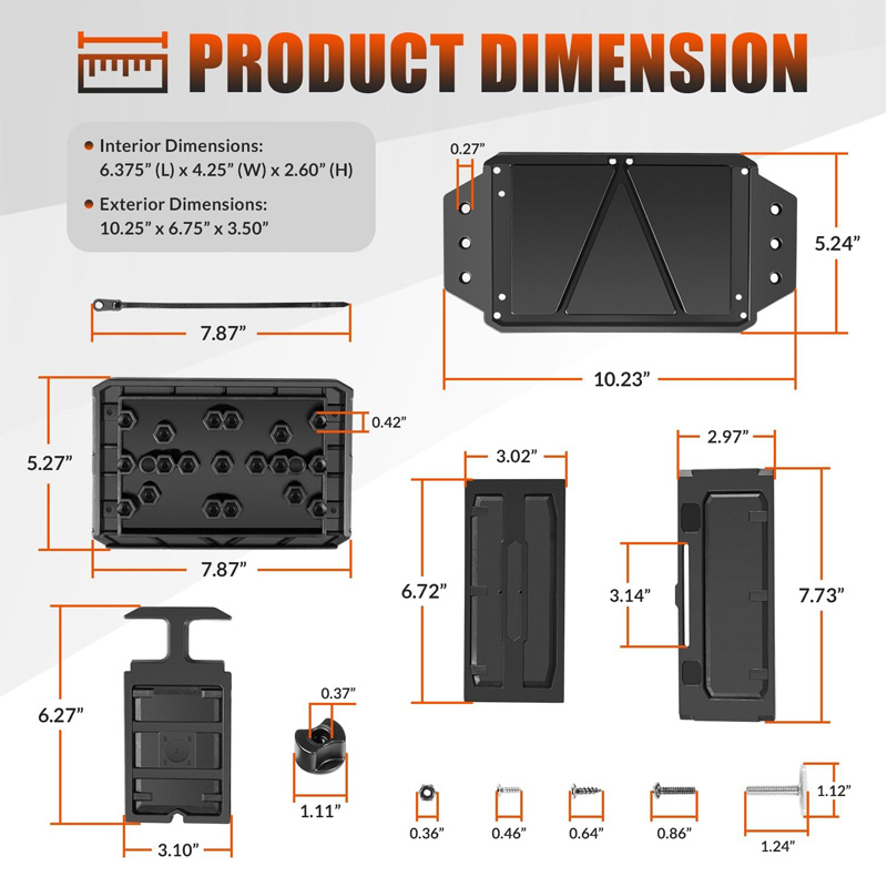 Track Mounted Battery Box for  - Fishing Boat Steering Wheel ulasan dan harga