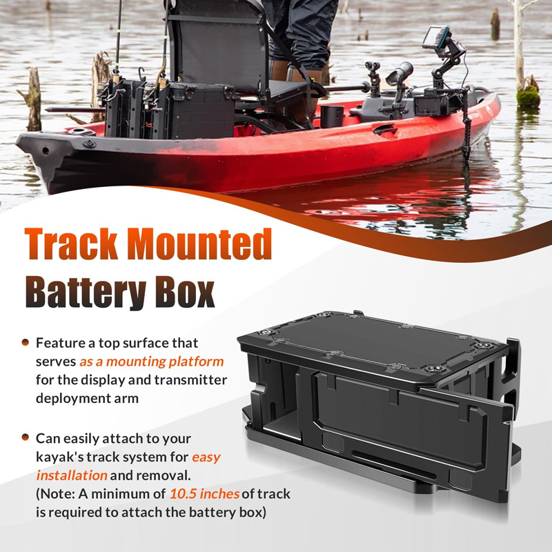 Track Mounted Battery Box for  - Fishing Boat Steering Wheel ulasan dan harga